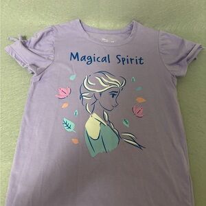 Disney Frozen II Lavender Tee with Colorful Design